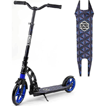 Самокат двухколесный "Best Scooter" 81246 (2) колеса PU, d переднего колеса - 230мм, d заднего колеса - 180мм, 1 амортизатор передний, в коробке
