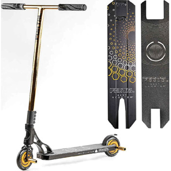 Самокат трюковый PL-91977 Best Scooter (4) "Portal" HIC-система, ПЕГИ, алюминиевый диск и дека, колёса PU, d=120мм, ширина руля 58 см
