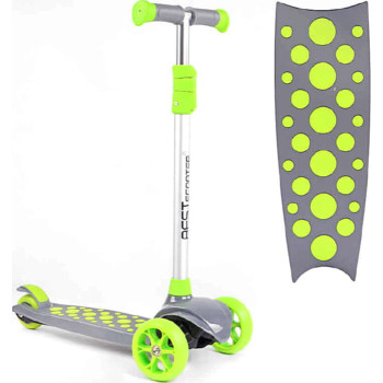 Самокат трехколесный LK-70111 Best Scooter (4) СВЕТ ДЕКИ, КОЛЕС И ДИСКОВ, съёмный руль, передние колёса PU 120х35мм, задние колеса PU 80х30мм