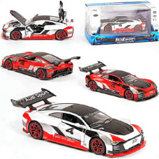 Машинка ТК - 6610 (32) "Авто Експерт" 2 кольори, металопластик, 1:32, світло, звук, інерція, відчиняються двері, багажник, капот, в коробці