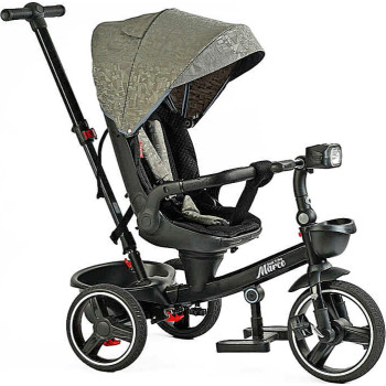 Велосипед 9155 / 318-82 BestTrike "Marco" (1) поворотне сидіння, складне кермо, колеса з прогумованим PU, кошик, телескопічна ручка, фара музична