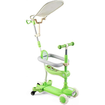Самокат 5в1 "Skyper" BT-52309 (8) колеса PU125х40мм зі світлом, укр озвучування та підсвічування платформи,с ДОП. КОЛЕСАМИ, захисний бампер, в коробці