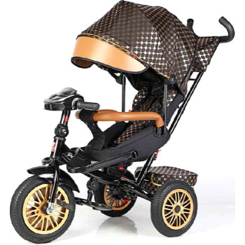Велосипед 3-х кол. 8066 / 515-09 BestTrike "Perfetto" (1) поворотне сидіння, колеса гумові безкамерні, кошик, фара музична, USB, Bluetooth, в коробці