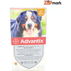 Адвантикс (Advantix) капли от блох и клещей для собак 40 - 60кг