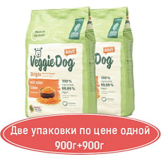 Green Petfood VeggieDog Origin - вегетарианский корм для собак 900г+900г