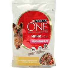 Purina One Mini консервы для собак с индейкой и морковью 100 г