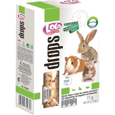 Дропсы для грызунов йогурт 75 г Lolopets