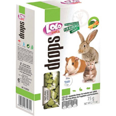 Дропсы для грызунов овощи 75 г Lolopets