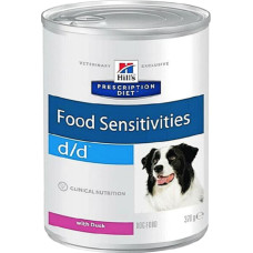 Hills Prescription Diet dd Sensitivities консервы при пищевой аллергии у собак, с уткой, 370 г