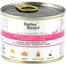 Dolina Noteci Premium Dog сердце индейки и гусиная печень для щенков и юниоров мелких пород 185 г
