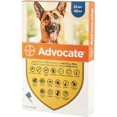 Advocate (Адвокат) капли от блох и клещей для собак 25 - 40кг