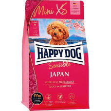 Happy Dog Mini XS Japan Япония сухой корм для маленьких пород собак - куркица с форелью и водорослями 1,3 кг