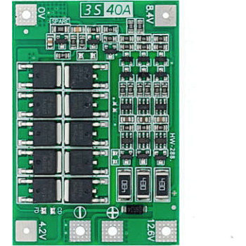 BMS контроллер 3S 25А плата заряда защиты 3x Li-ion 18650 с балансиром