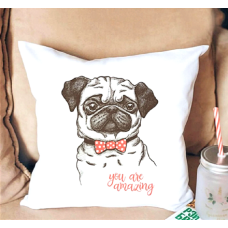 Подушка Мопс You are Amazing 35x35 см