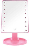 Настольное зеркало с подсветкой Large 16 LED Mirror 5308, розовое