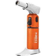 Газовый паяльник Neo Tools поворотный, пьезоподжиг, 1350°C, объем 7.8г, 340г (19-904)
