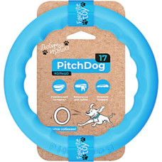 Игрушка для собак Collar PitchDog Кольцо для апортировки 17 см голубое