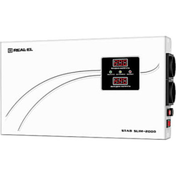 Стабилизатор REAL-EL STAB SLIM-2000, white (EL122400008)