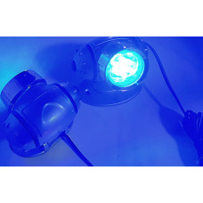 Подсветка-фонарь наружная KL-25 2x8 LED Blue круг (пара)