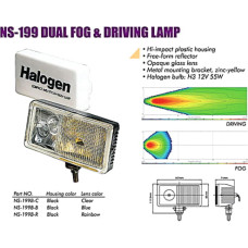 Фары SIRIUS 199 B-C 2х55W крышка Taiwan (пара)