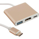 Адаптер HD-U03 USB 3.1 Type-C to HDMI+PD+USB3.0