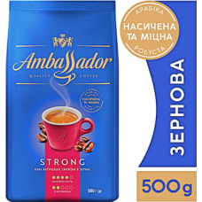 Кофе Ambassador в зернах 500г пакет, "Strong" 