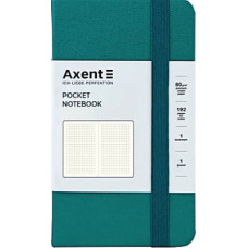 Книга записная Axent Partner, 95x140 мм, 96 листов, клетка, малахитовая