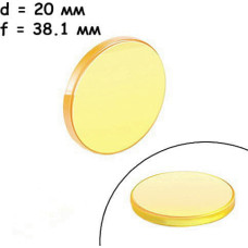 Линза фокусирующая для лазерного станка Premium 20мм f/38.1мм ZnSe Cloudray