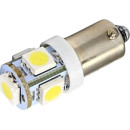 2x LED BA9S T4W лампа в автомобиль, 4+1 SMD