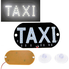 Автомобильное LED табло табличка Такси TAXI 12В белое