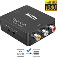 AV RCA - HDMI конвертер видео, аудио, FullHD 1080p, черный