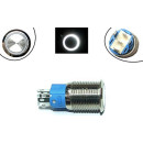 Кнопка 16мм фиксирующаяся, 12-24В, белый LED, 5pin, 16A-DZ