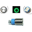 Кнопка 16мм фиксирующаяся, 12-24В, зеленый LED, 5pin, 16A-DZ