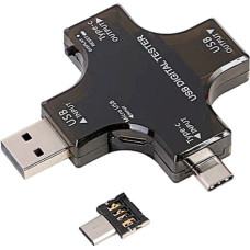 USB тестер тока напряжения емкости с Bluetooth, Type-C MicroUSB, Atorch J-7C