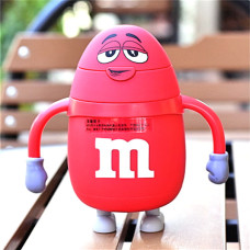 Термос детский с трубочкой M&Ms (Красный)