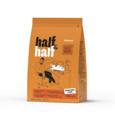 Сухой корм для кошек Half&Half для стерилизованных с говядиной 300 г (4820261920932)