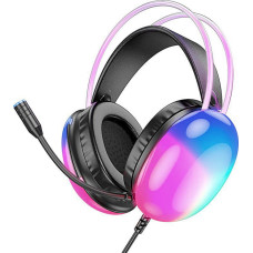 Наушники проводные игровые HOCO W109 RGB, черные