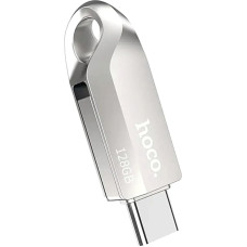 Флешка HOCO UD8 Smart Type-C USB 128Gb, серебристая