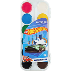 Акварельные краски Kite Hot Wheels 12 цветов (HW23-061)