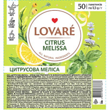 Чай Lovare Citrus Melissa 50х1.5 г 