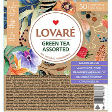 Чай Lovare Assorted Green Tea 5 видов по 10 шт 