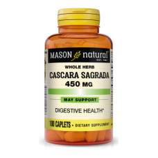 Травы Mason Natural Каскара Саграда, 450 мг, Cascara Sagrada, 100 каплет (MAV14041)