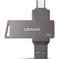 Флешка USAMS US-ZB199 Type-C OTG USB3.0 32GB, серая