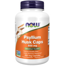 Травы Now Foods Подорожник (Псилиум), Psyllium Husks, 500 мг, 200 вегетариа (NF5970)