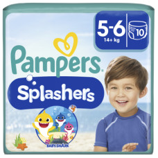Подгузники Pampers для плавания Splashers Размер 5-6 (14+ кг) 10 шт (8001090728951)