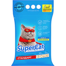 Наполнитель для туалета Super Cat Стандарт Деревянный впитывающий 3 кг (10 л) 