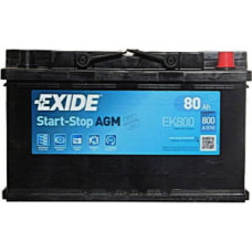 Аккумулятор автомобильный EXIDE START-STOP AGM 80A (EK800)