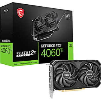 Видеокарта MSI GeForce RTX4060Ti 8Gb VENTUS 2X BLACK OC