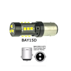 Лампочка 12-32V з велик. цок. 15LED 2-х конт. S25-078 3030-15 500Lumen