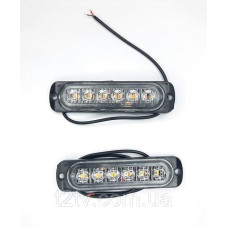 Габаритні ліхтарі I-CL-6LED-W 12-24V білі